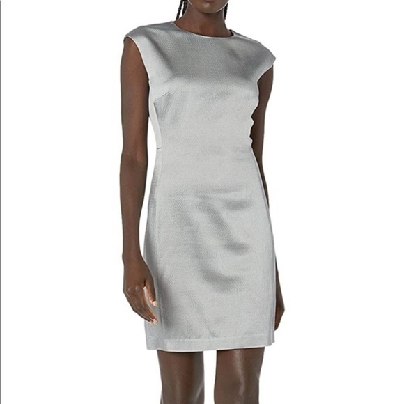 Theory Dresses & Skirts - Theory Silver Shift Dress Size 12